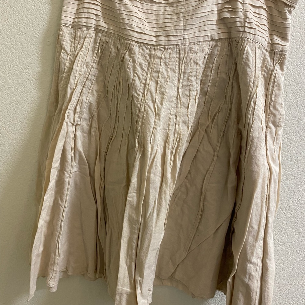 Marks &‎ Spencer Cream A-Line Skirt